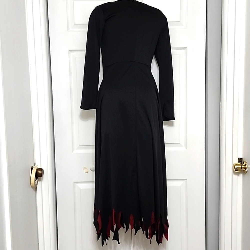 Cos Bleach Cloak Robe Costume Ichigo Kurasaki Robe Black and Red L/XL - Picture 5 of 10